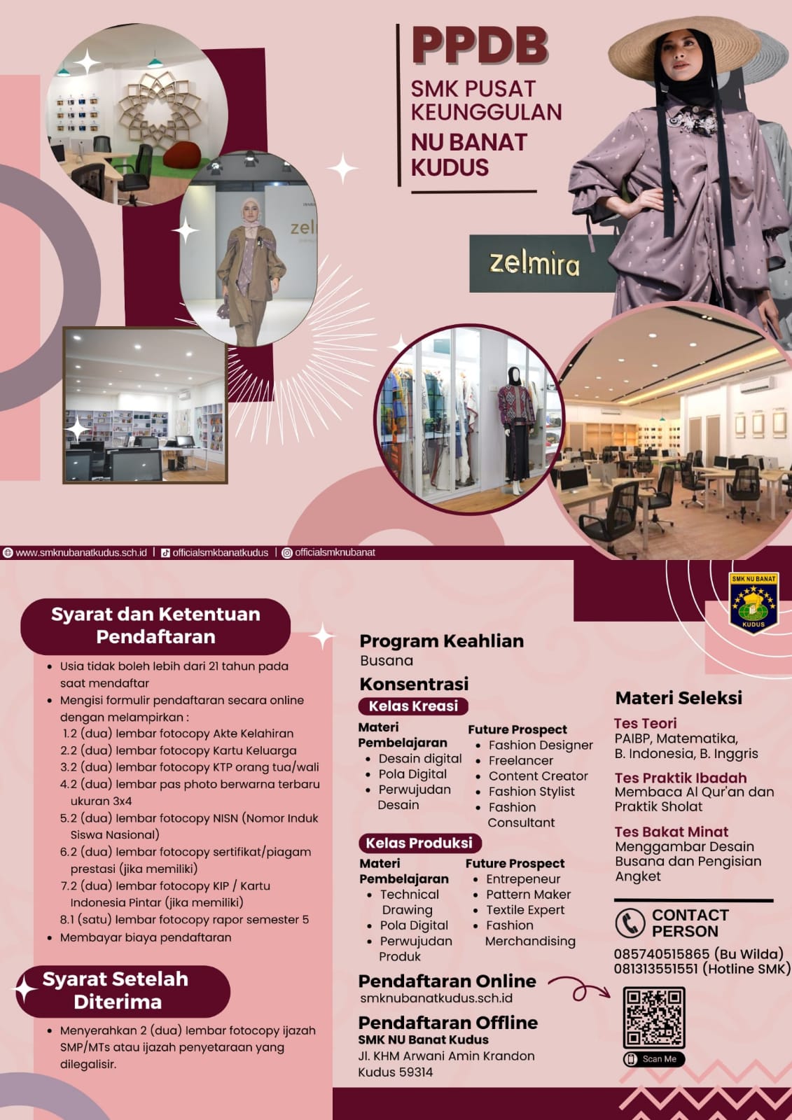 PPDB SMK NU BANAT KUDUS TAHUN PELAJARAN 2023/2024 GELOMBANG 2 MASIH DIBUKA