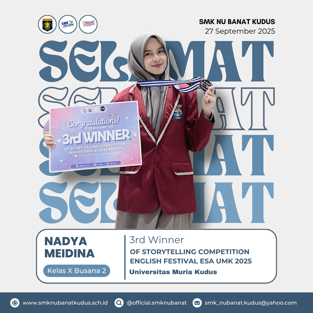 3rd Winner Of Storytelling Competition English Festival ESA UMK 2025