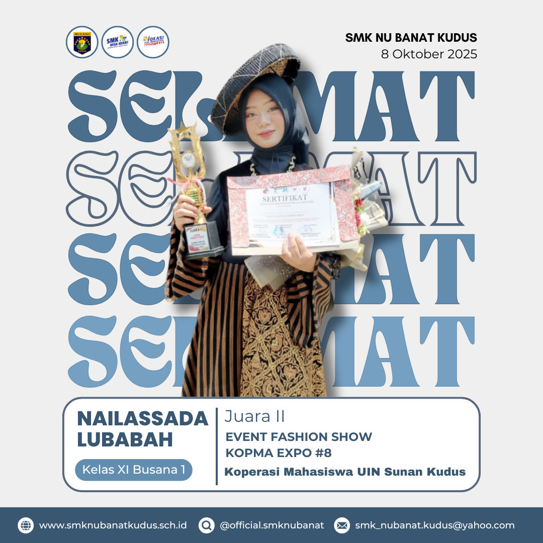 Juara II Event Fashion Show kopma expo #8 Koperasi Mahasiswa UIN Sunan Kudus